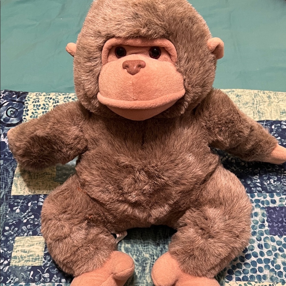Plush Creations 18” Brown Plush Gorilla Stuffed Toy-EUC